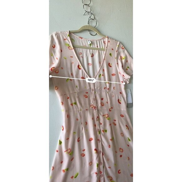 Nordstrom BP Floral Dress pink SMALL short sleeves Bohemian NEW - Picture 12 of 13